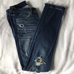 Abercrombie & Fitch Super Skinny Embelished Jean size 4 Reg